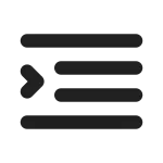 Text Continuous SVG Icon